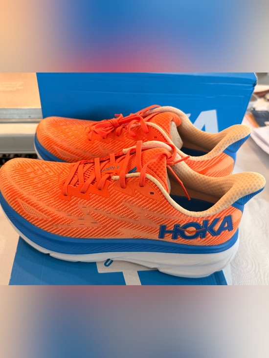 Hoka Other - New Hoka Orange and Blue Men's Athletic Running Shoes Size 10.5
